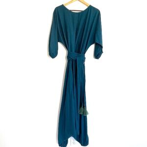 Electric Feathers raw silk jumpsuit S